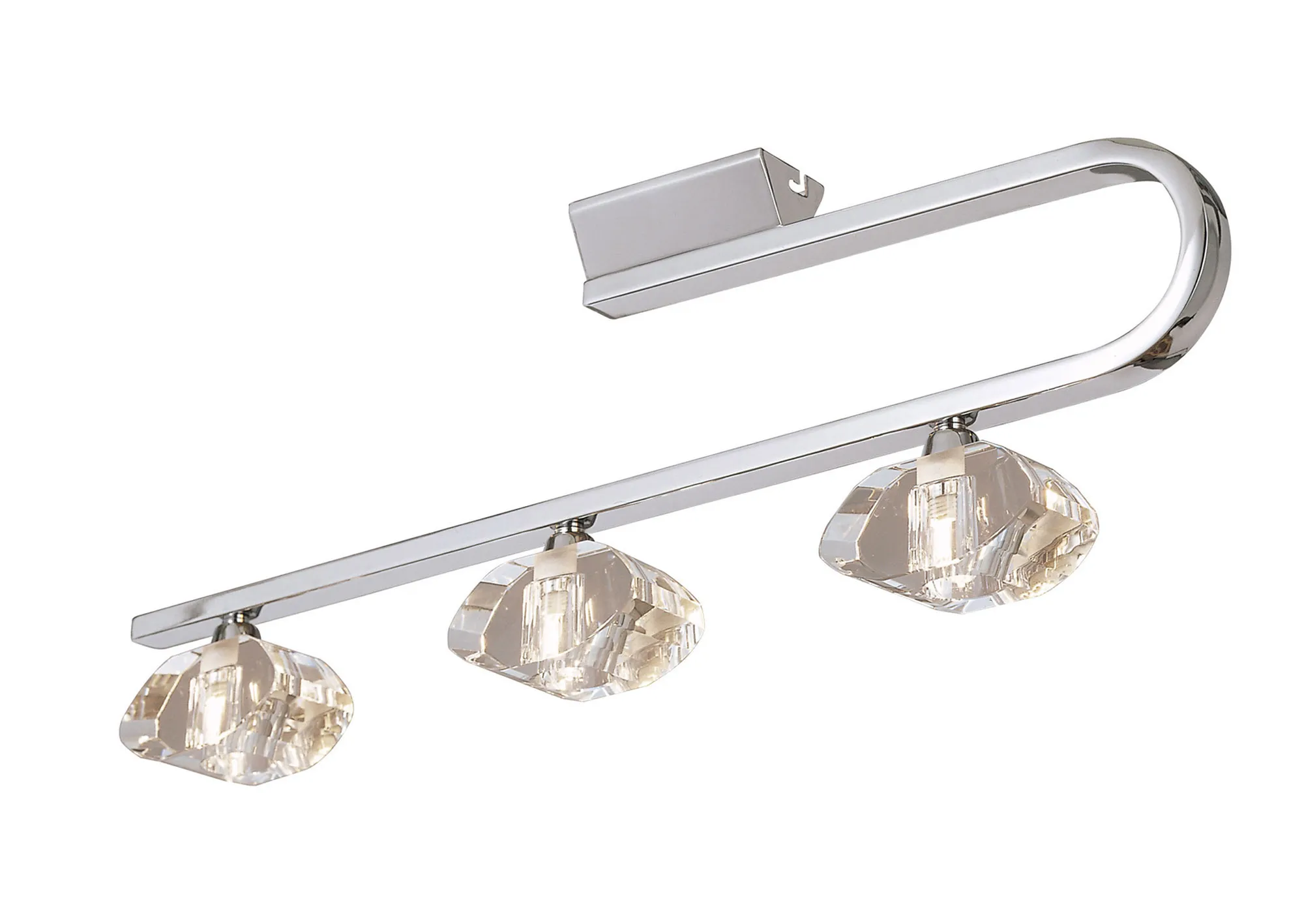 Alfa Polished Chrome Ceiling Lights Mantra Semi Flush Fittings